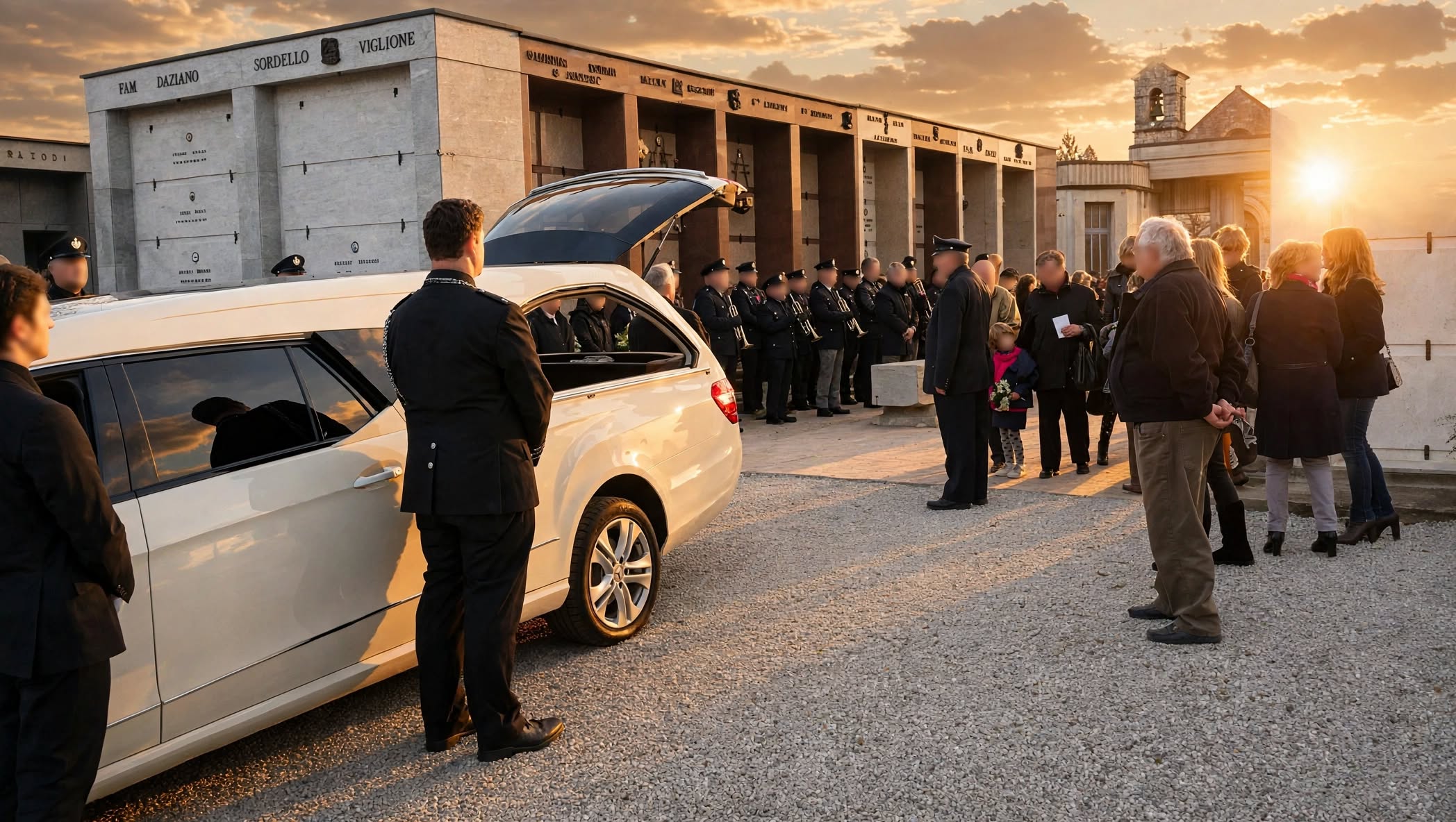 Benedizione al cimitero di Chiusa di Pesio